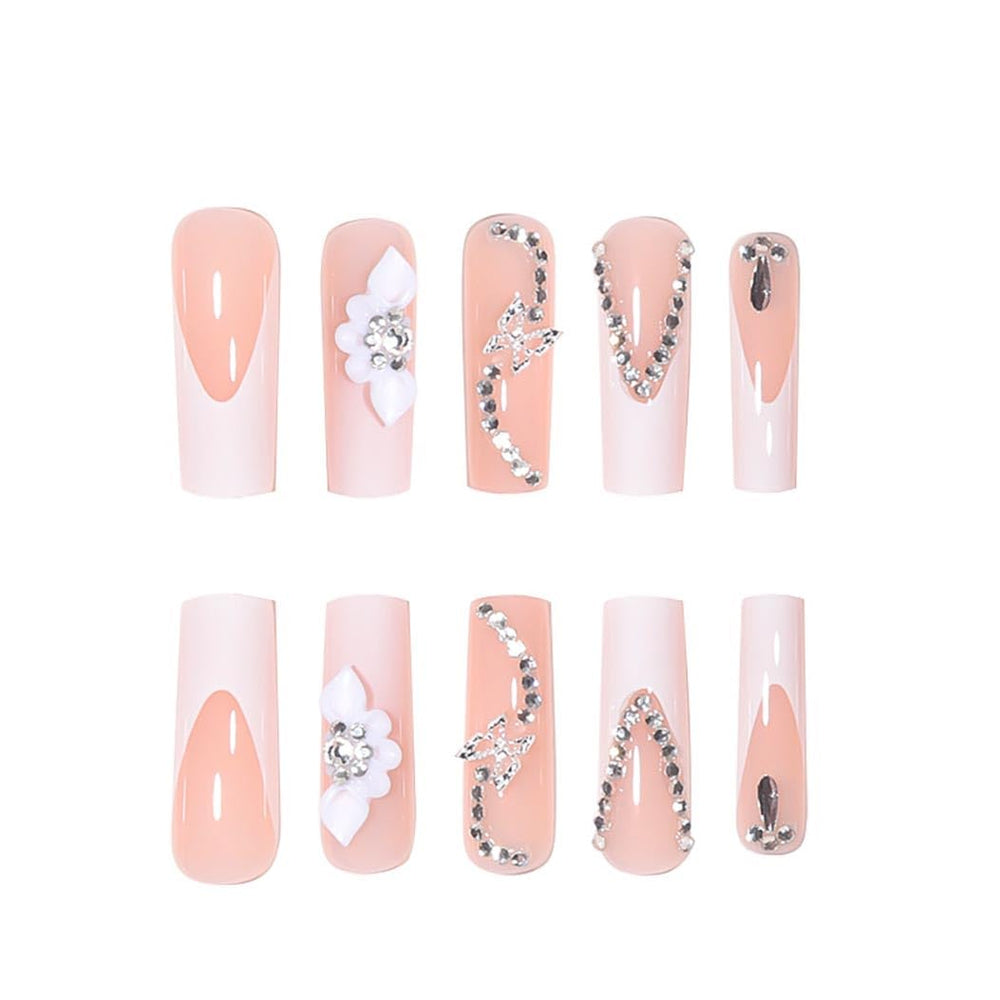 RikView paquete de 24 uñas postizas, listo para uso rápido.