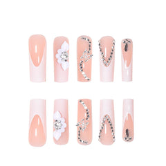 RikView paquete de 24 uñas postizas, listo para uso rápido.