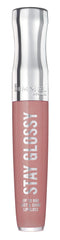 Rimmel brillo de labios sin pegajosidad, textura ligera para uso cómodo.