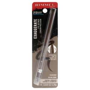 Rimmel Exaggerate delineador impermeable de 10 horas para definición duradera.