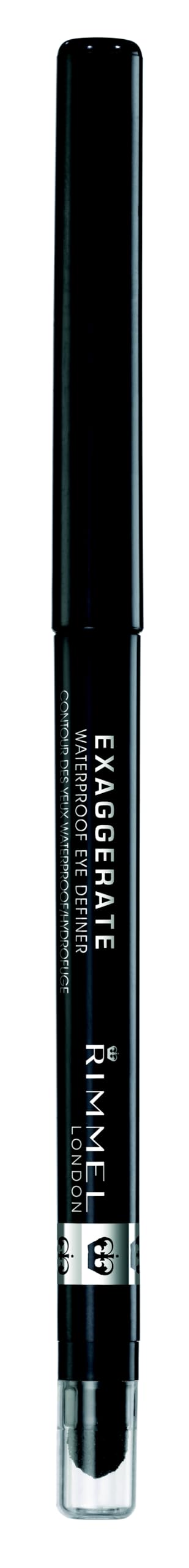 Pigmento intenso de Rimmel Exaggerate ofrece color profundo en una pasada.