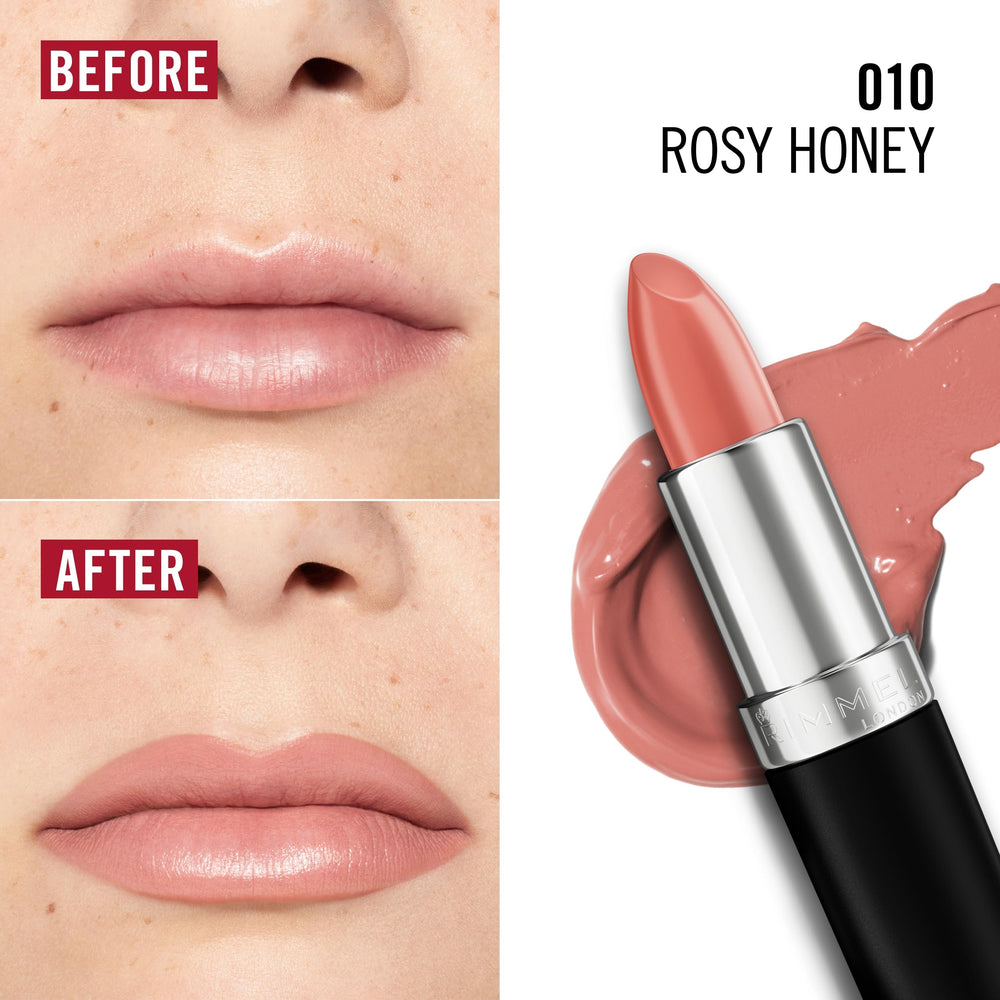 Rimmel Rosy Honey, aceite de ricino aporta hidratación y brillo