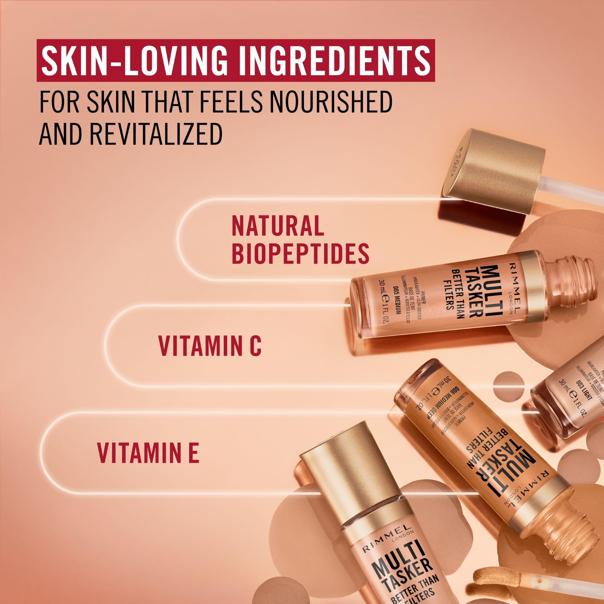 Rimmel pigmentos reflectantes de luz para un brillo suave