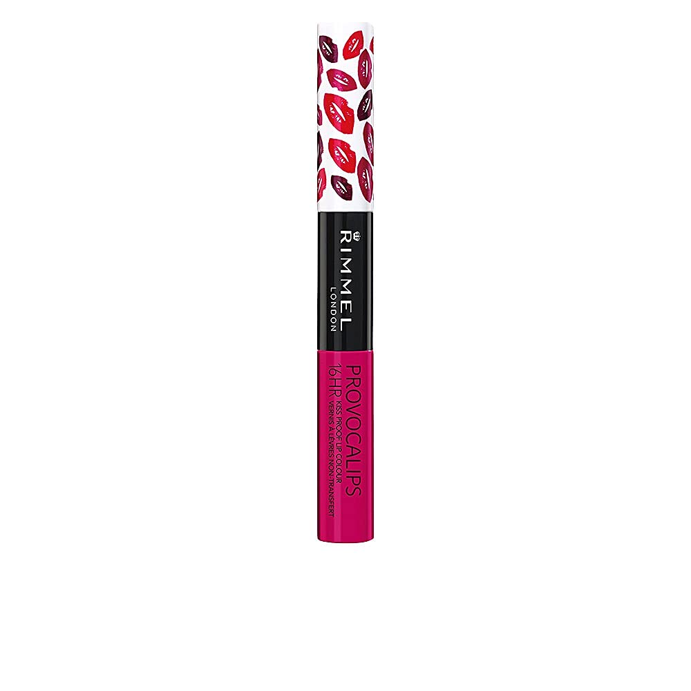 Provocalips de Rimmel en tono Juego con Fuego, color duradero para todo el día.