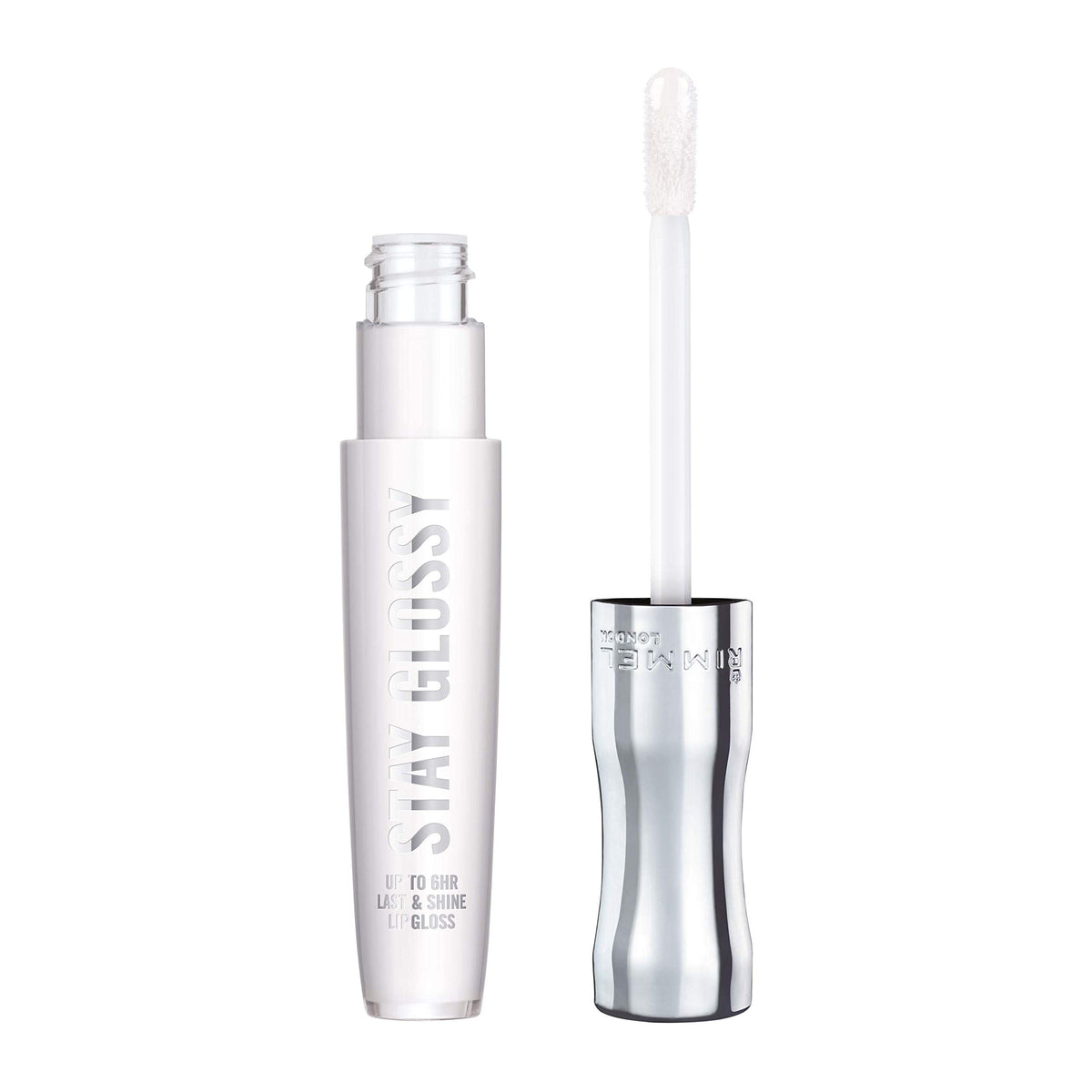 Rimmel Stay Glossy ofrece brillo suave y sin pegajos para labios.
