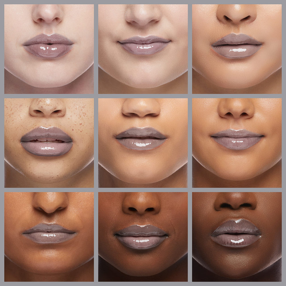 Rimmel Stay Glossy con fórmula ligera para uso cómodo durante todo el día.