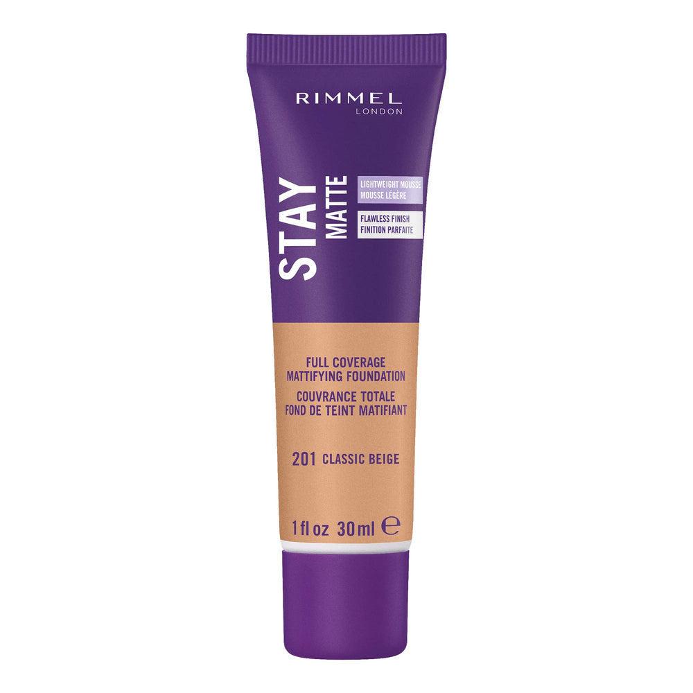 Rimmel Stay Matte Mousse en empaque, control de brillo diario