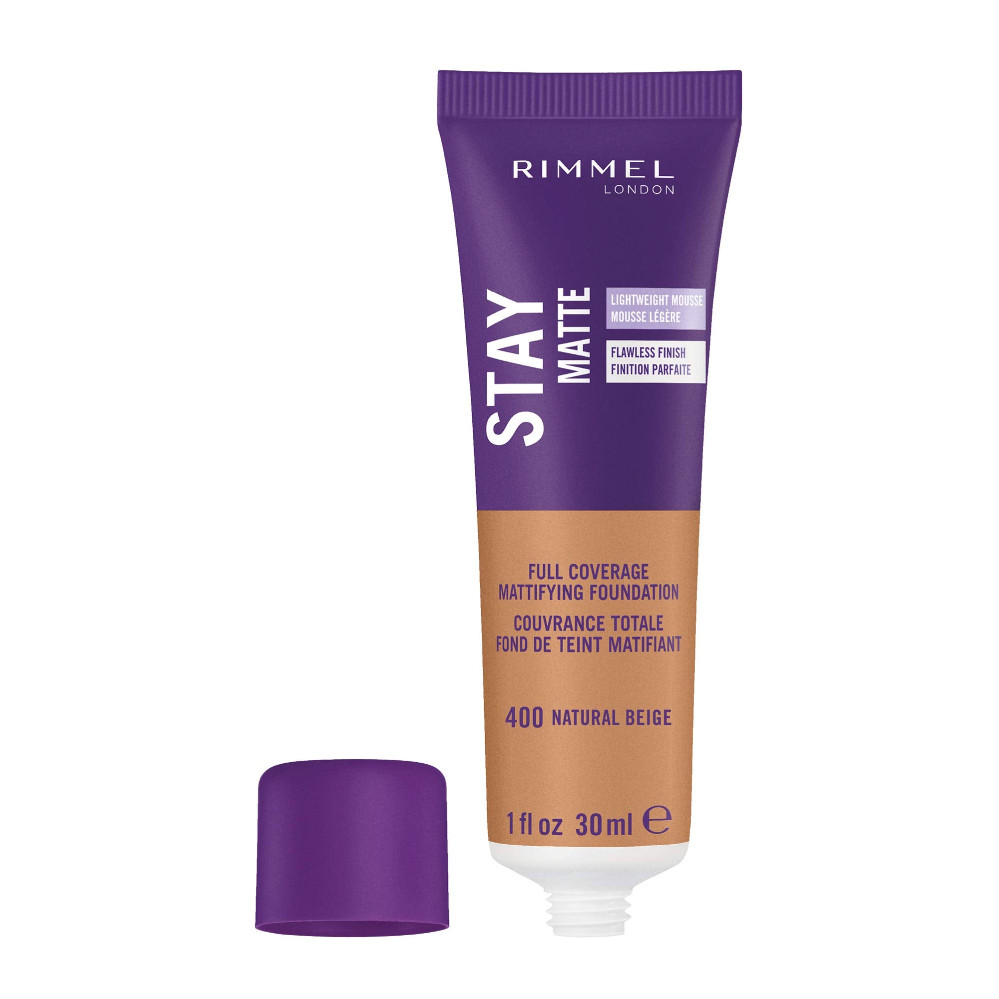 Rimmel Stay Matte Liquid Mousse, cobertura media para un rostro equilibrado.