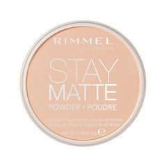 Rimmel Stay Matte polv compacto Natural: acabado mate y cobertura uniforme todo el día