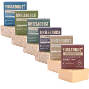 Rinse & Robust jabones naturales: fragancias destacadas para una limpieza masculina vigorizante