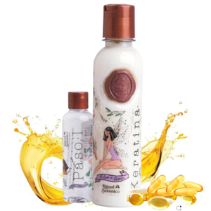 Ritual Botanico Keratina Organica envase 250ml, lista para uso, aporta brillo.
