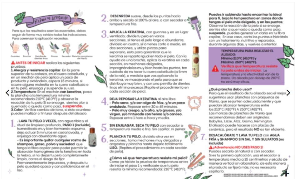 Ritual Botanico Plancha de titanio, herramienta para resultados uniformes.