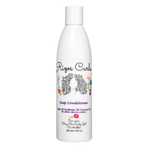 Acondicionador profundo de Rizos Curls en frasco para cabello más hidratado.