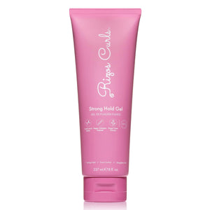 Rizos Curls Gel fuerte sostenido para rizos definidos y sin frizz.