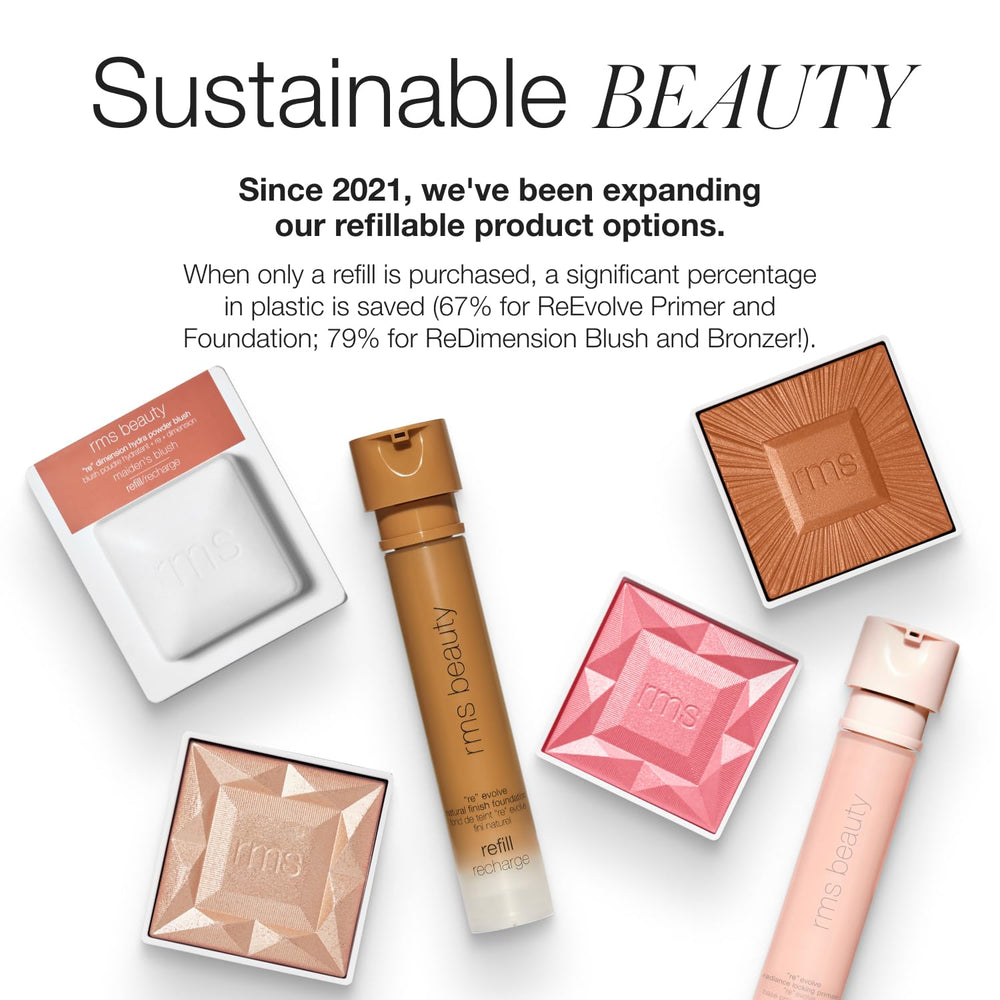 RMS Beauty Hydra Bronzer tamaño recargable y compacto para retoques rápidos.