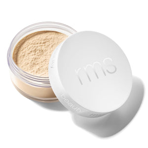 RMS Beauty Hydra Polvo Fijador ligero, difumina poros para un acabado natural.