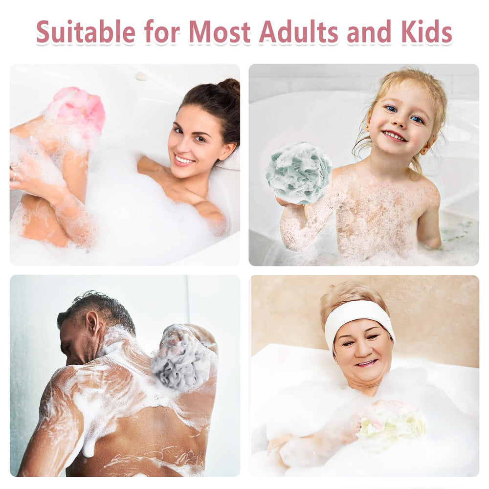 RNOAFMU lufa ducha colorida para usos familiares y personales
