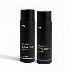 Ro Champú Revive: botella del dúo para uso diario y cabello con más volumen.