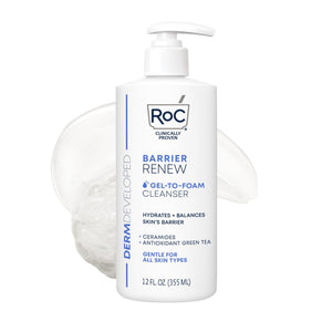 RoC Barrier Renew: espuma suave para limpieza diaria e hidratación.