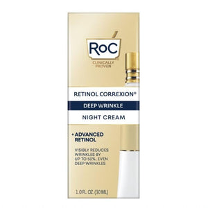 RoC crema nocturna con retinol en botella para piel más suave al despertar