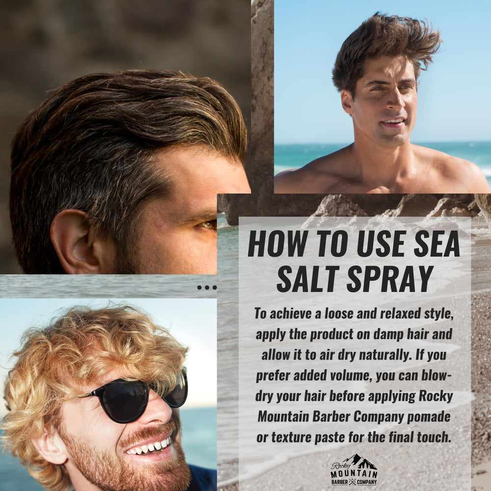 Aplicacion en cabello húmedo con Spray Sal Marina para volumen