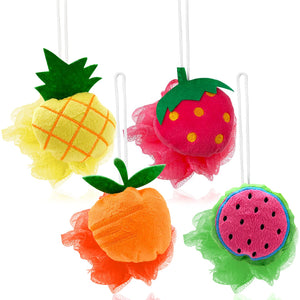 Rocotus esponjas de baño para niños, juego de 4, suaves y esponjosas para la ducha