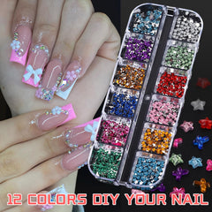ROFIBUT set de 6 cajas, colores vivos para manicura creativa