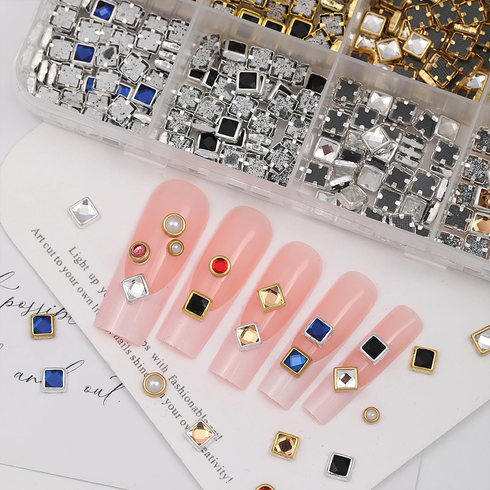 ROFIBUT rhinestones metalicos brillo — decoración brillante para manicura.