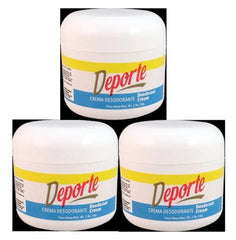 Conjunto de tres piezas de Roldan Deporte crema desodorante, ideal para compartir o viajar