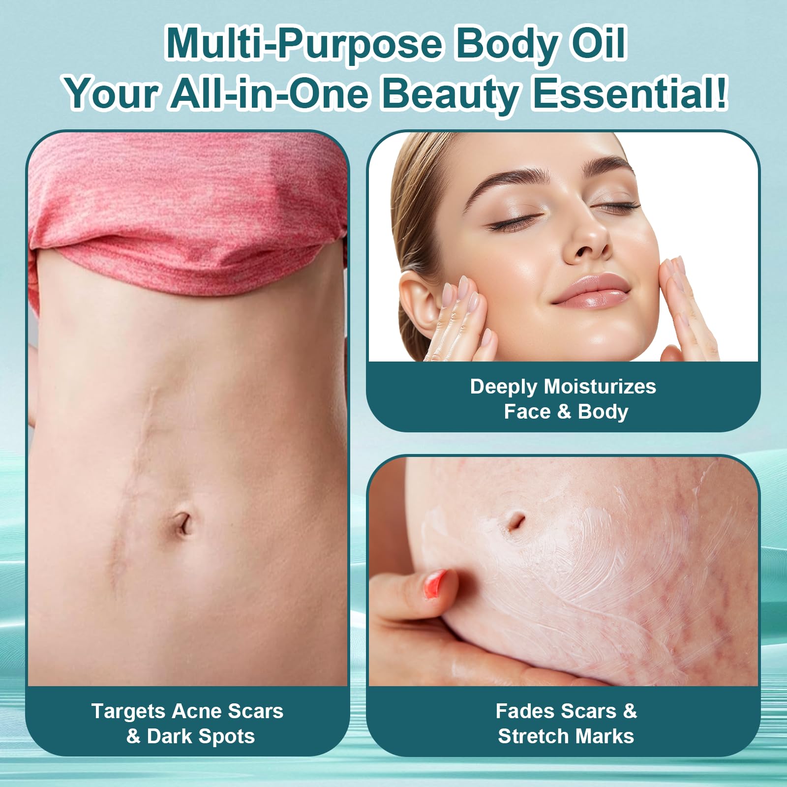 Roll-On Aceite Ricino Orgánico para uso facial, cuello y abdomen.