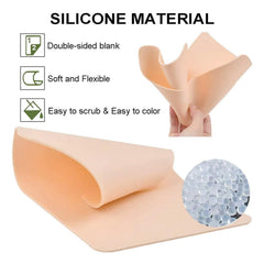 Romlon, piel de práctica tatuaje 8x6 pulgadas, superficie amplia para trazos.