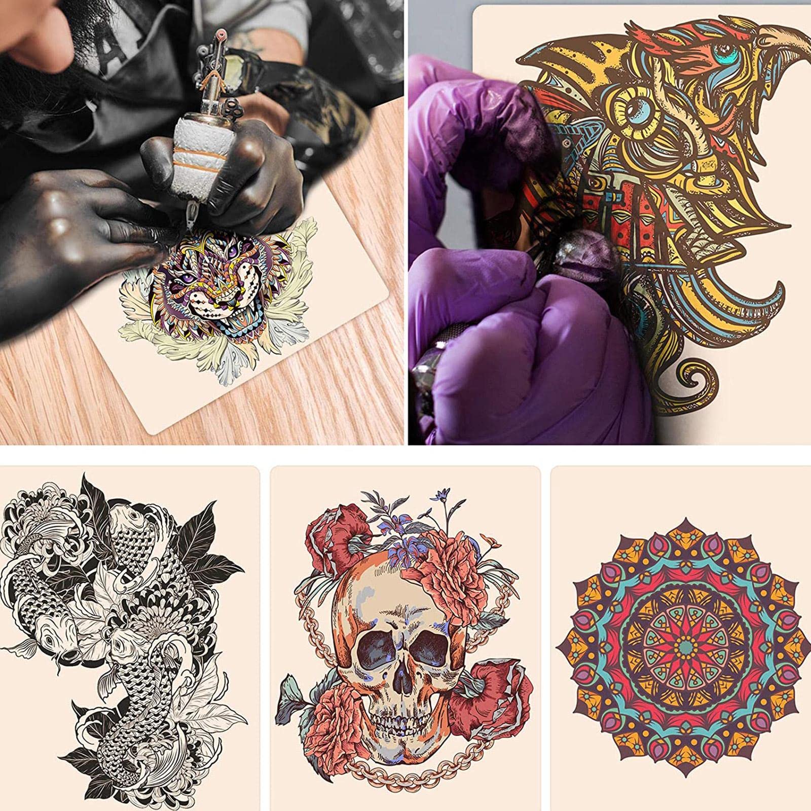 Romlon, piel de práctica tatuaje, fácil de limpiar y reutilizable.
