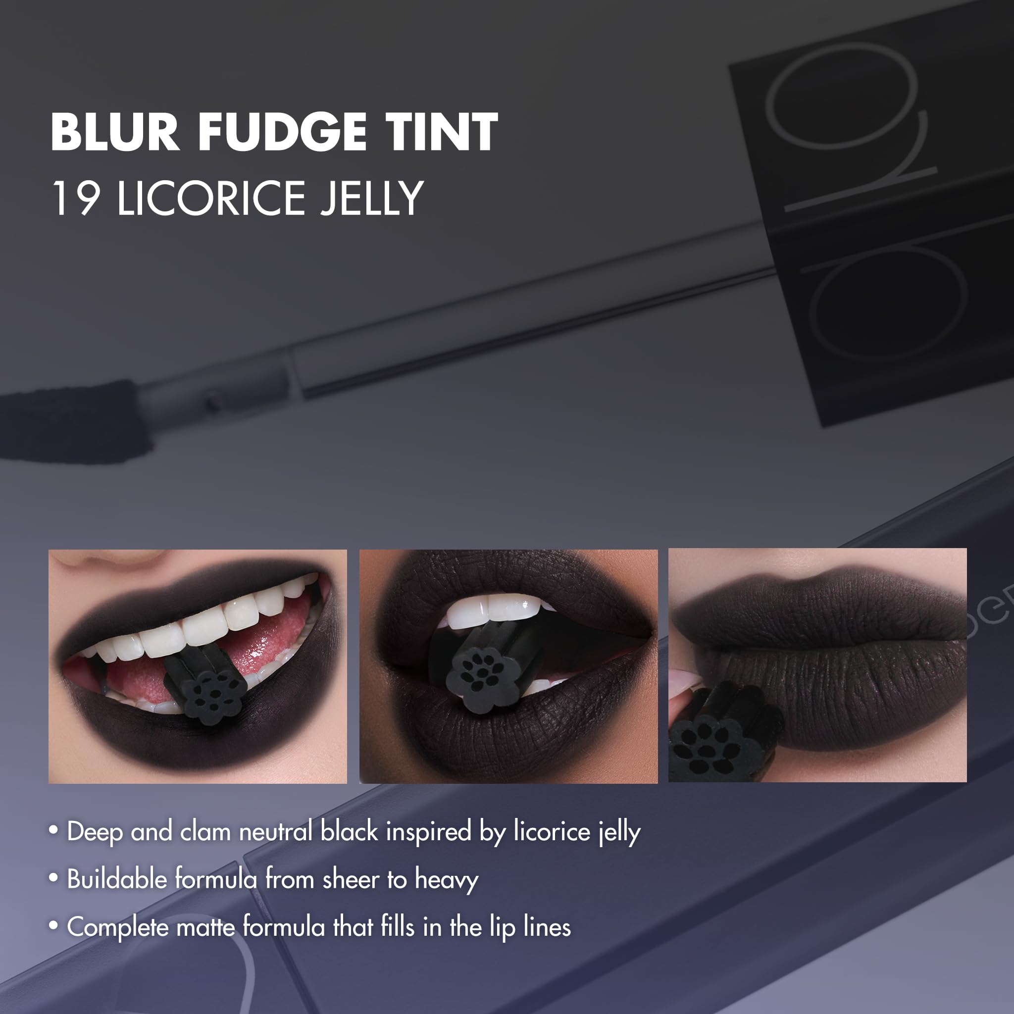 Rom&nd BESO NEGRO TRIO kit versátil para looks nocturnos o diurnos.