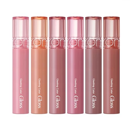 romnd Brillo de Color Glaseado 01 Peonía Ballet hidratación duradera para labios suaves