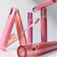 romnd glasting color gloss 04 grapy-way, hidratación duradera para labios secos