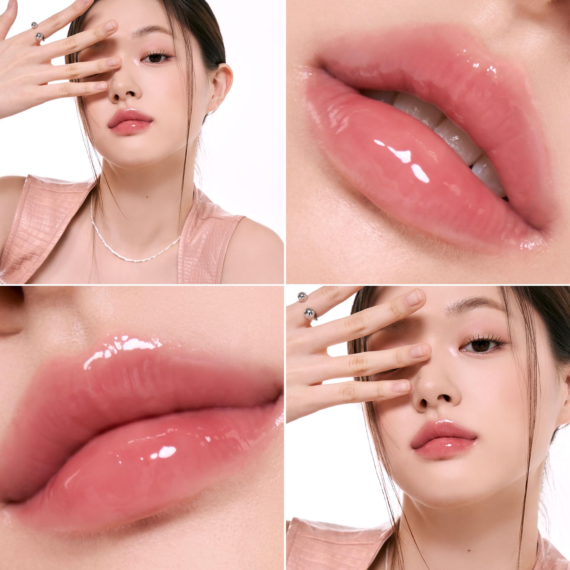 romnd glasting color gloss 04 grapy-way, uso diario con brillo natural