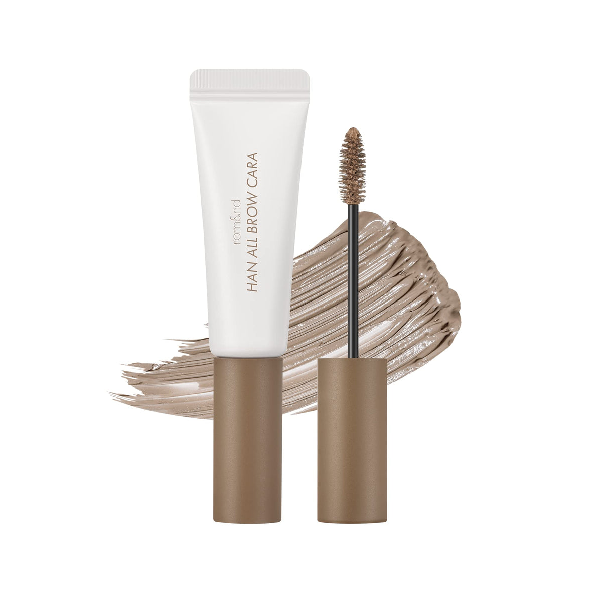 rom&nd HAN ALL BROW CARA 03 Modern Beige ofrece aplicación suave para cejas más ligeras y naturales
