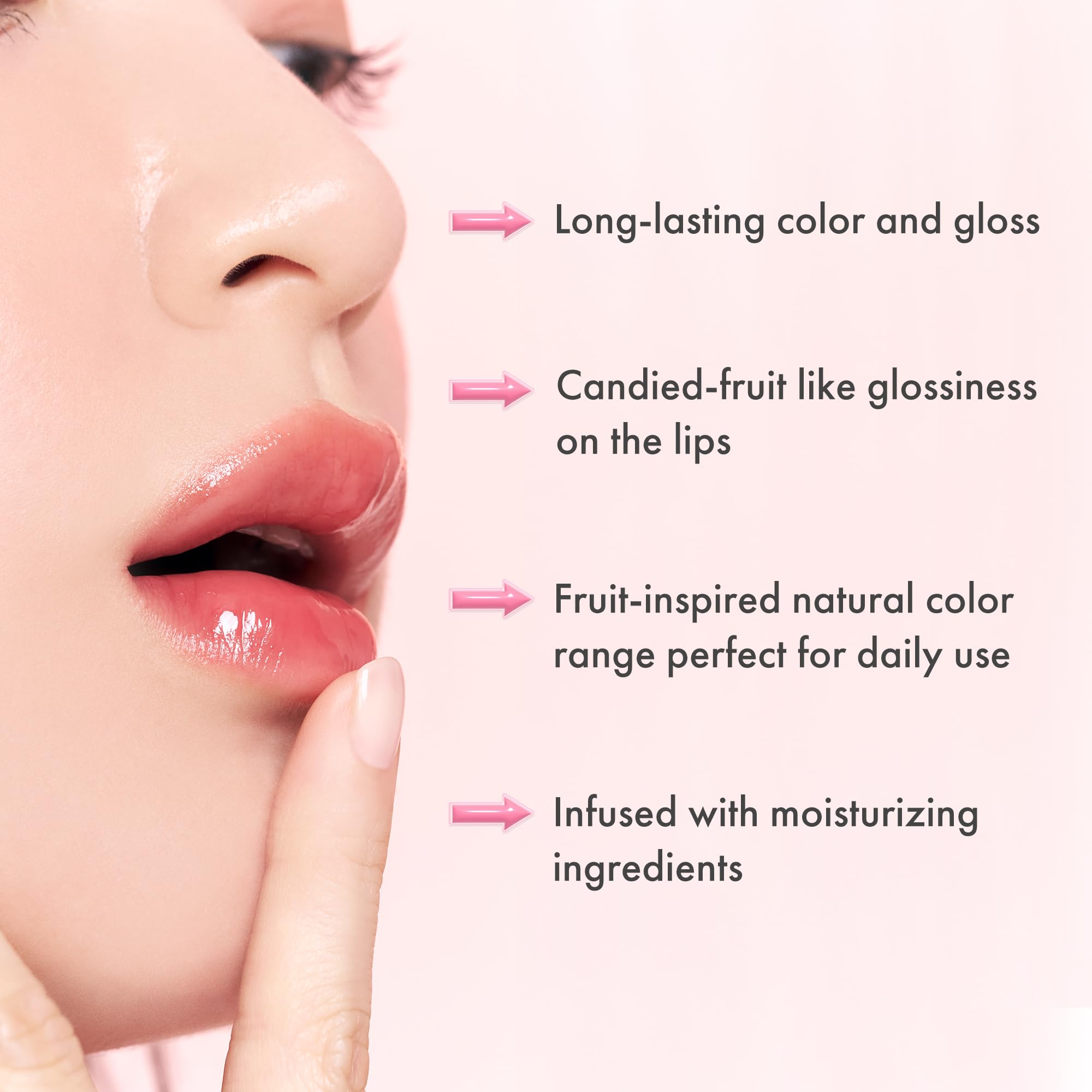 rom&nd Juicy Lasting Tint Coco Oscuro crea efecto voluminizador y brillo duradero