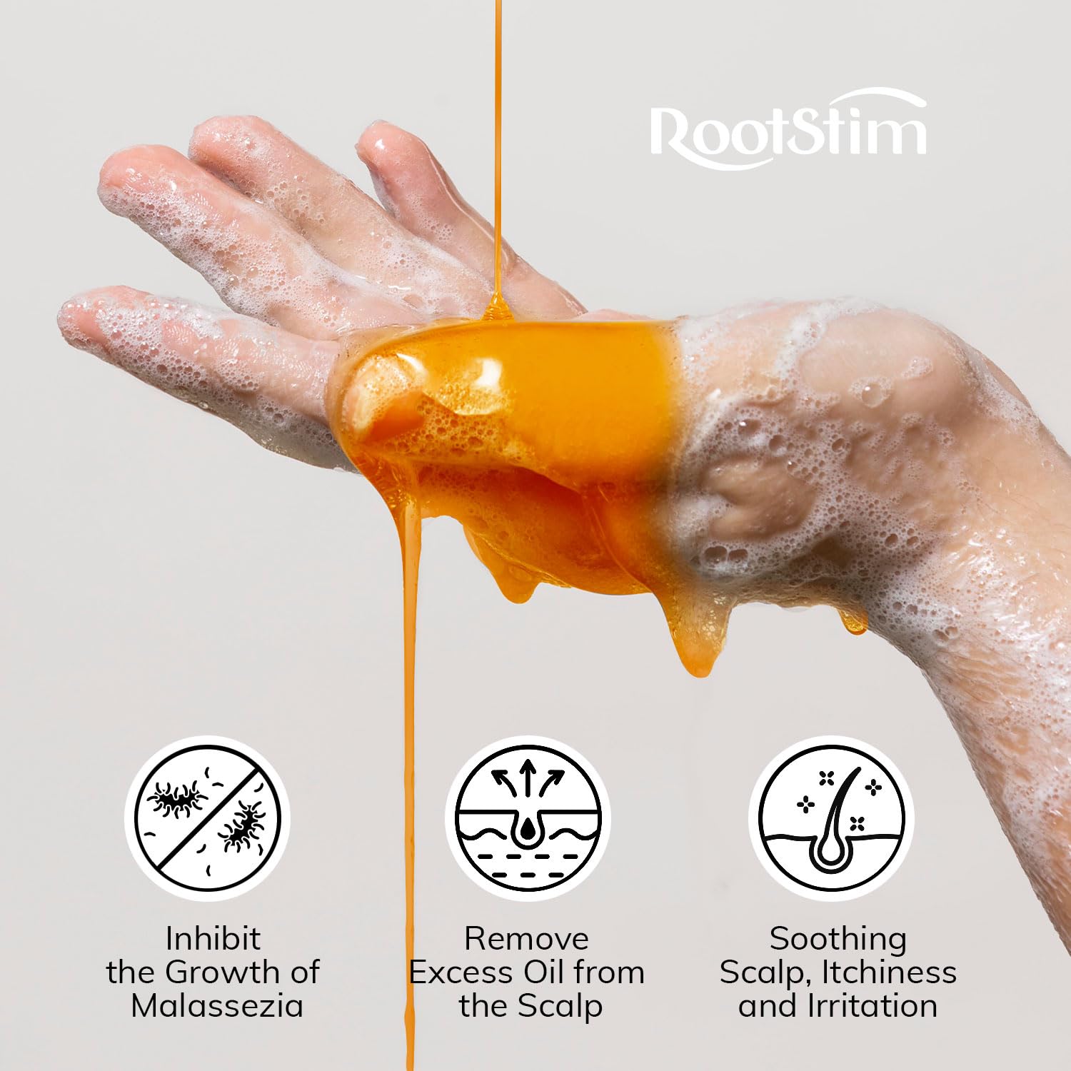RootStim champú con jengibre y hinojo que hidratan el cuero cabelludo.