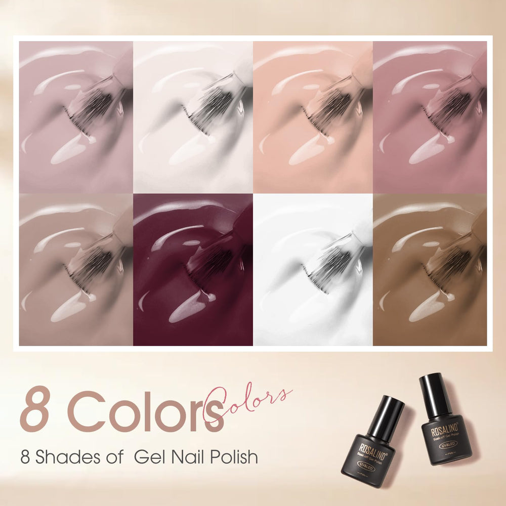 ROSALIND esmalte gel nude: aplicación suave y precisa para uñas limpias