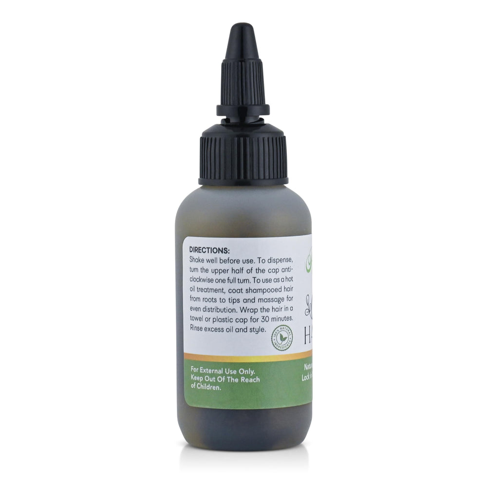 Roselle Naturals Chebe Oil facilita el masaje capilar relajante.