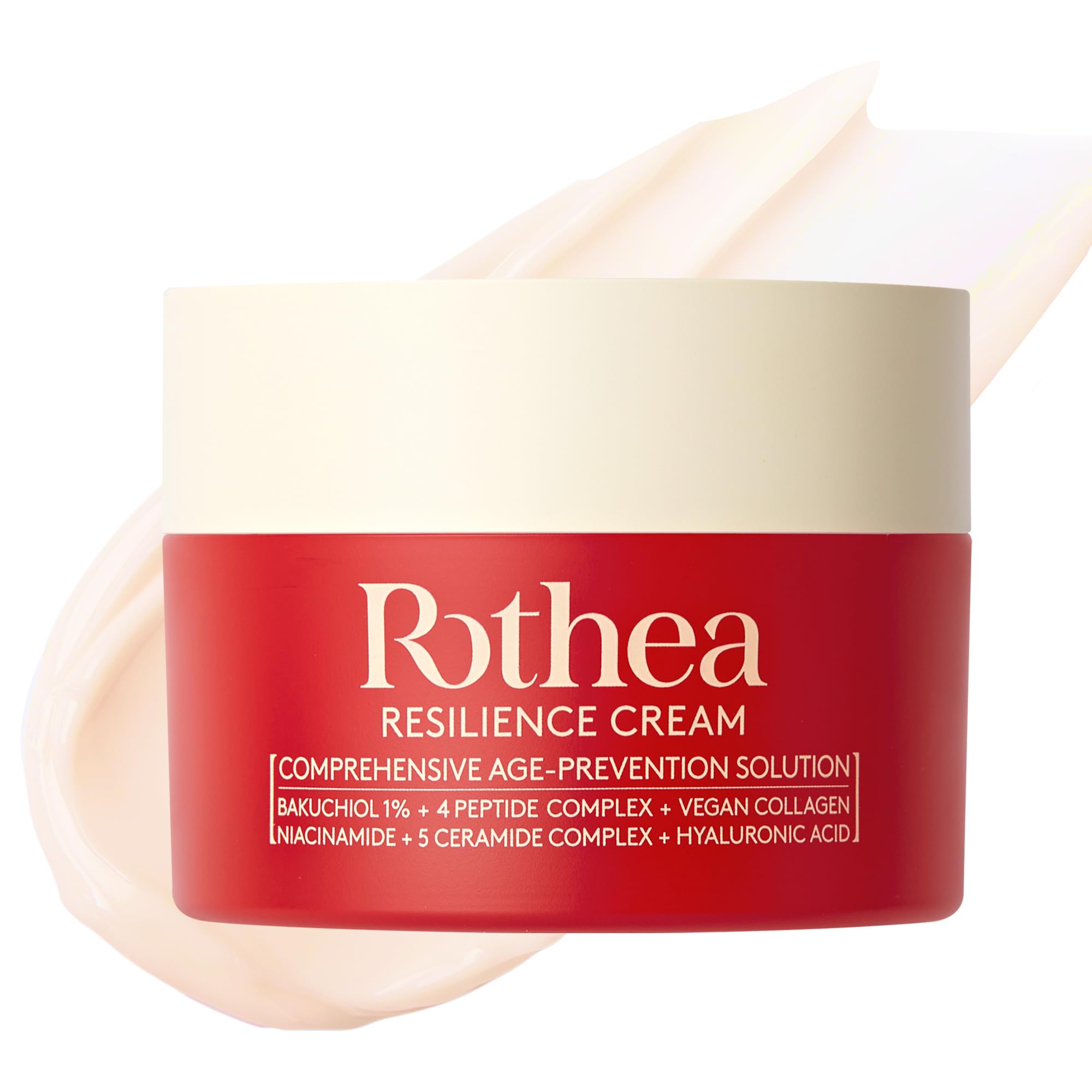 Rothea Crema Resiliencia, textura sedosa para hidratación suave durante el día.