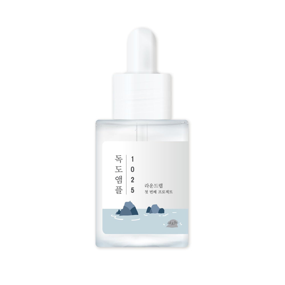 ROUND LAB Dokdo ampolla botella: hidratación suave para la piel sensible.