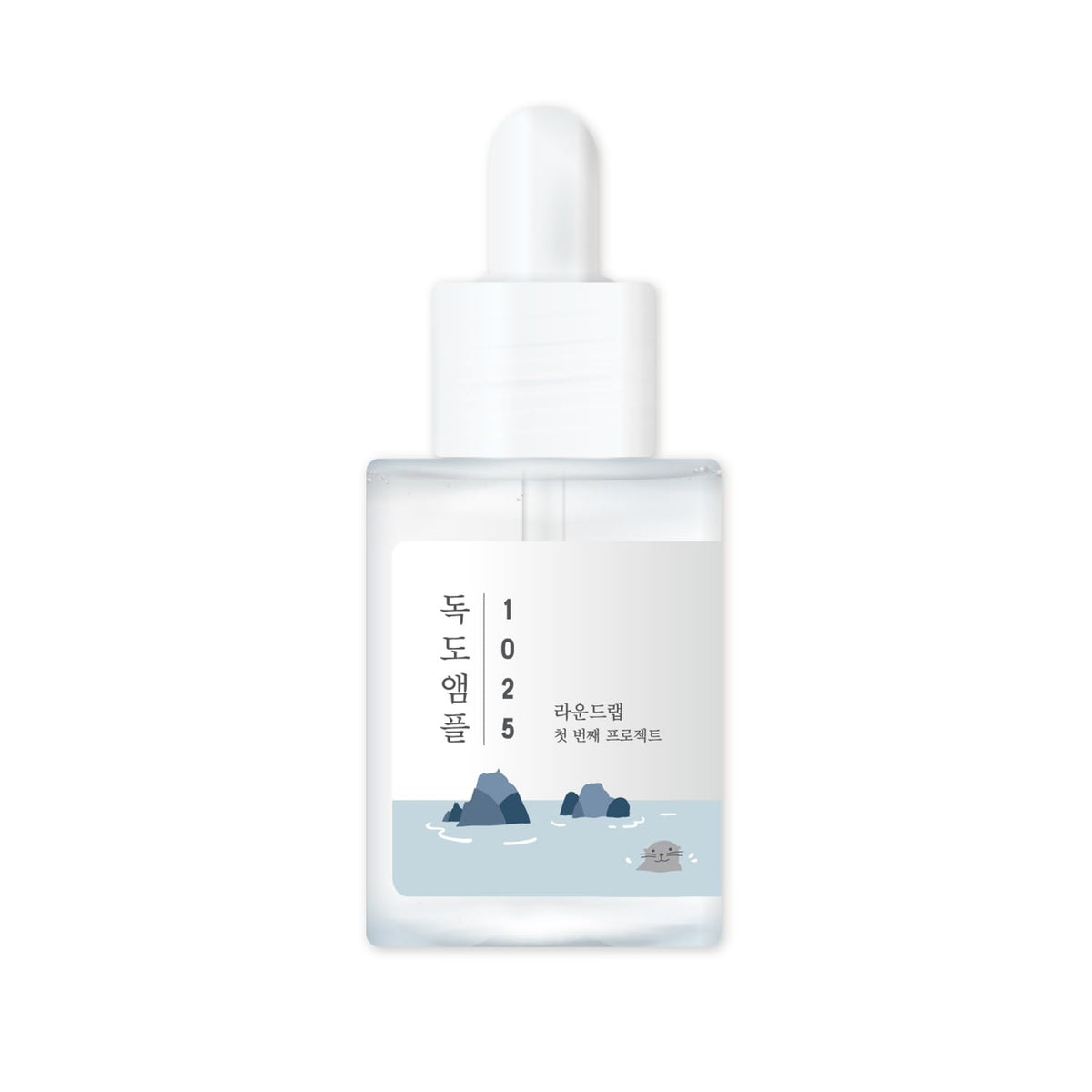ROUND LAB Dokdo ampolla botella: hidratación suave para la piel sensible.