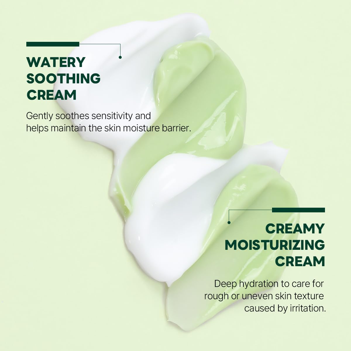 ROUND LAB Pine Cica Calming Cream Plus, aplicación para piel irritada, calma y suaviza