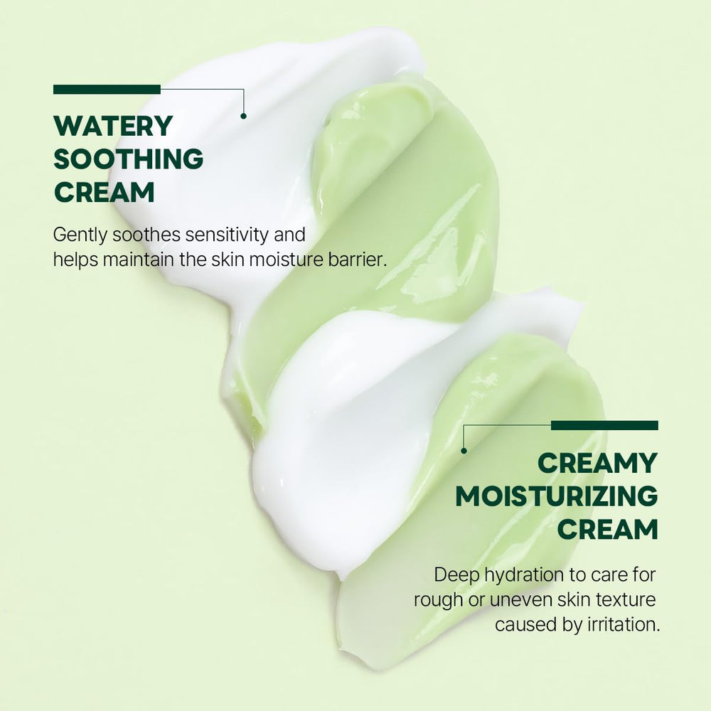 ROUND LAB Pine Cica Calming Cream Plus, aplicación para piel irritada, calma y suaviza
