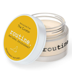 Desodorante Routine Curator en frasco crema, uso diario para axilas con fragancia natural