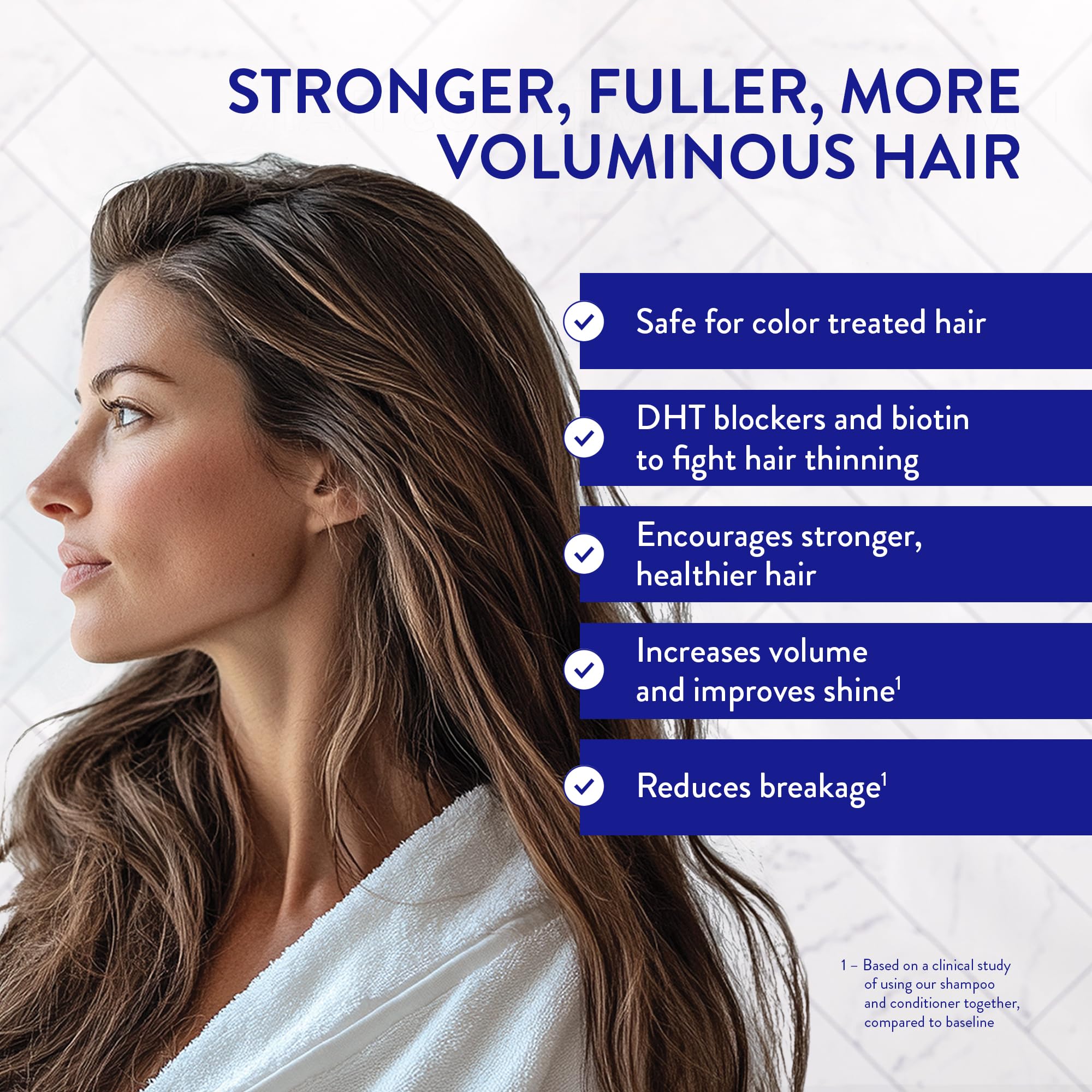 Routine Wellness Anticaída Shampoo pack de 2 muestra el dúo para cuidado del cabello.