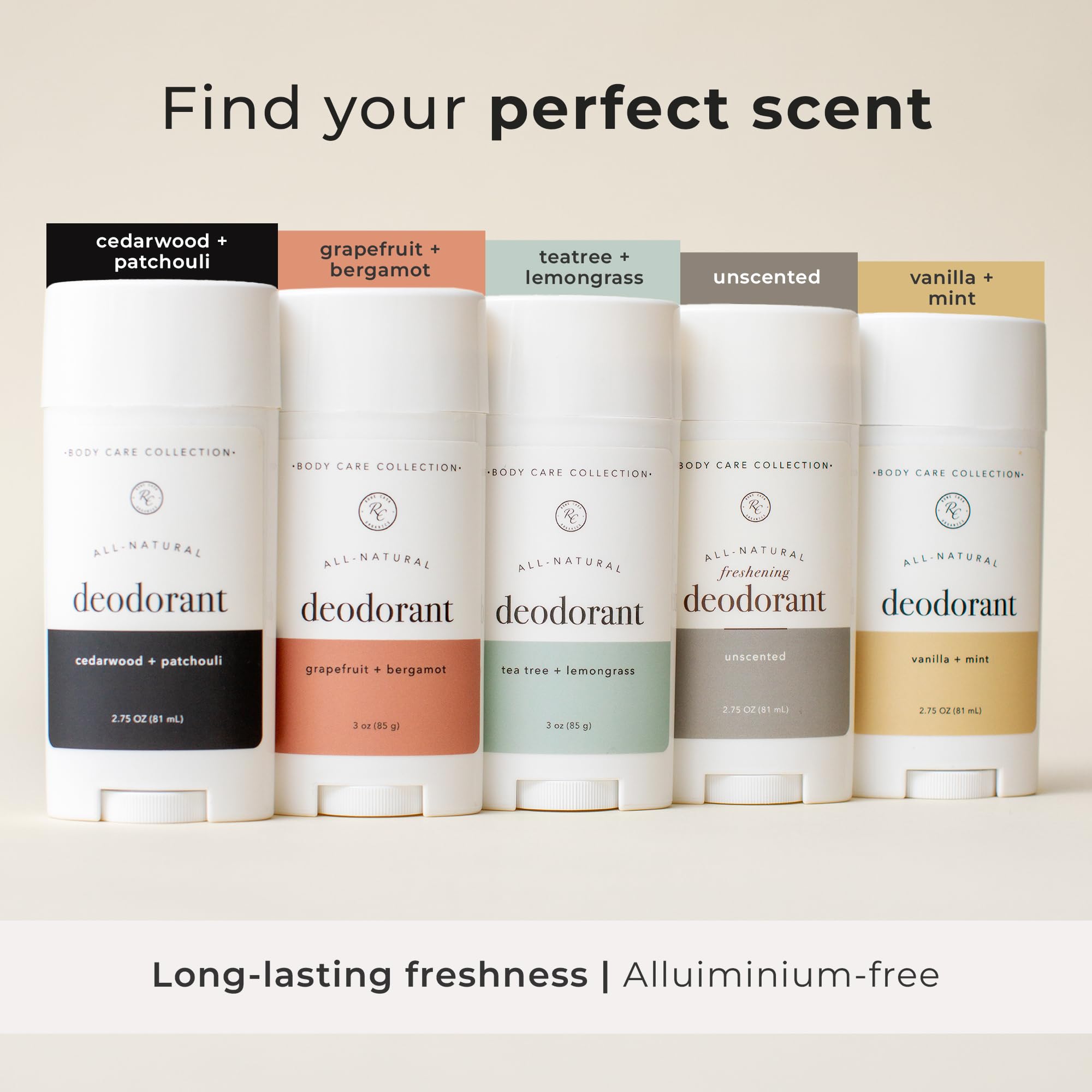Desodorante Rowe Casa Organics para hombres y mujeres, uso diario suave.