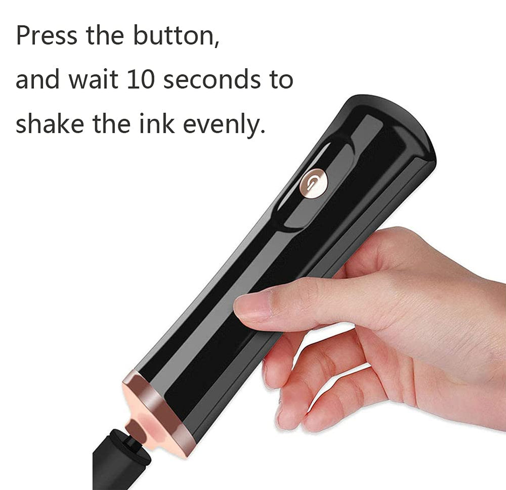 Rowzzi agitador eléctrico, diseño ergonómico para uso cómodo durante sesiones cortas.